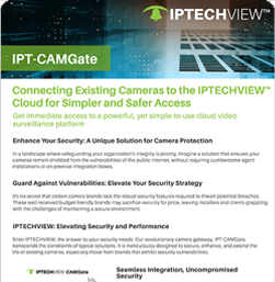 Connecting Existing Cameras to the IPTECHVIEW Cloud for Simpler and Safer Access