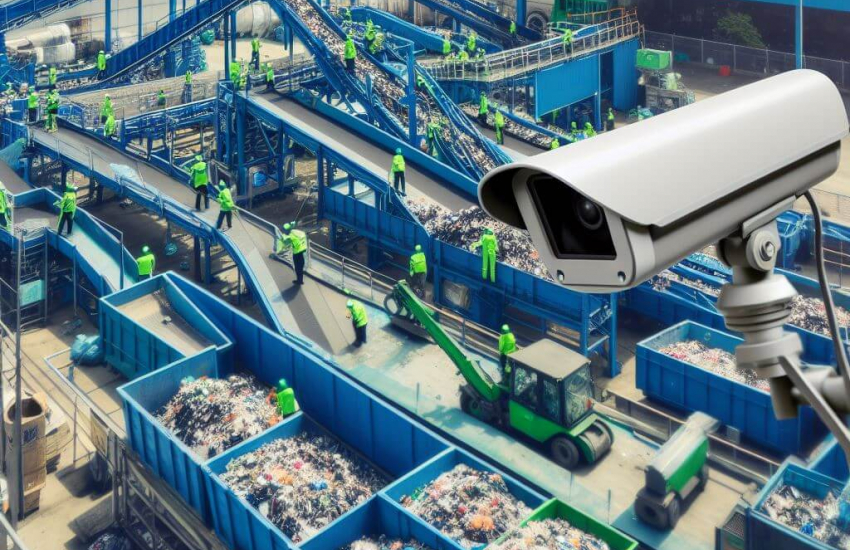 Recycling Operations with Real-Time Video Surveillance
