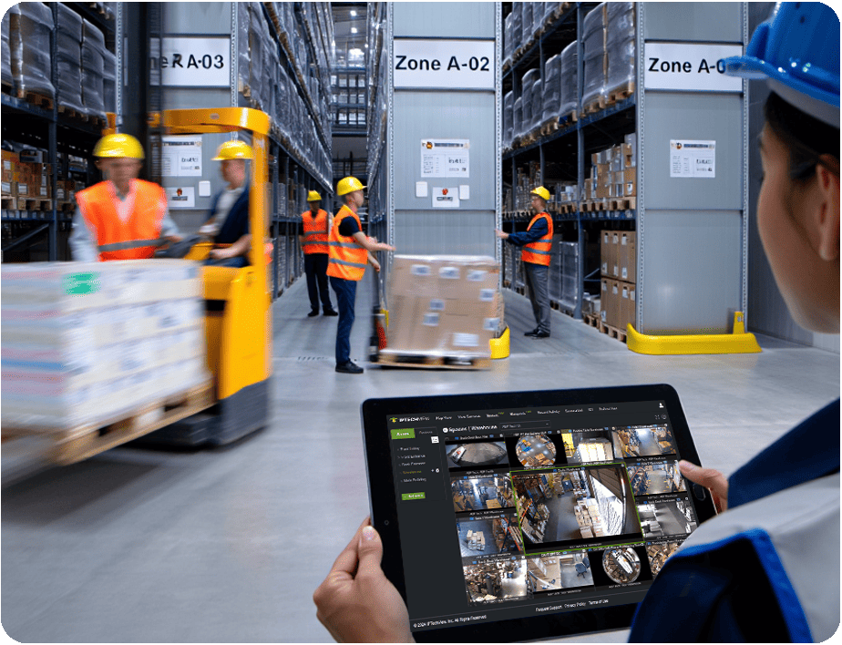 Reduce shrinkage - Warehouse & Logistics Video Surveillance