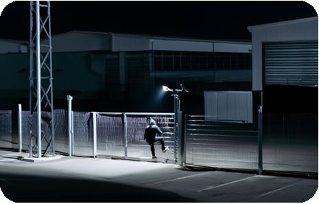 Trigger lights - Automotive & Dealership Video Surveillance