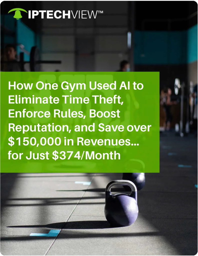 IPTECHVIEW case study cover: AI video supervision in a fitness facility