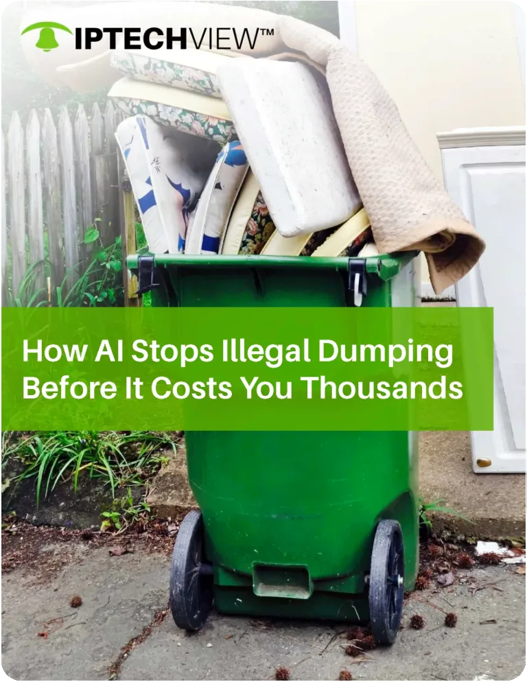 IPTECHVIEW case study cover: AI video detection of illegal dumping