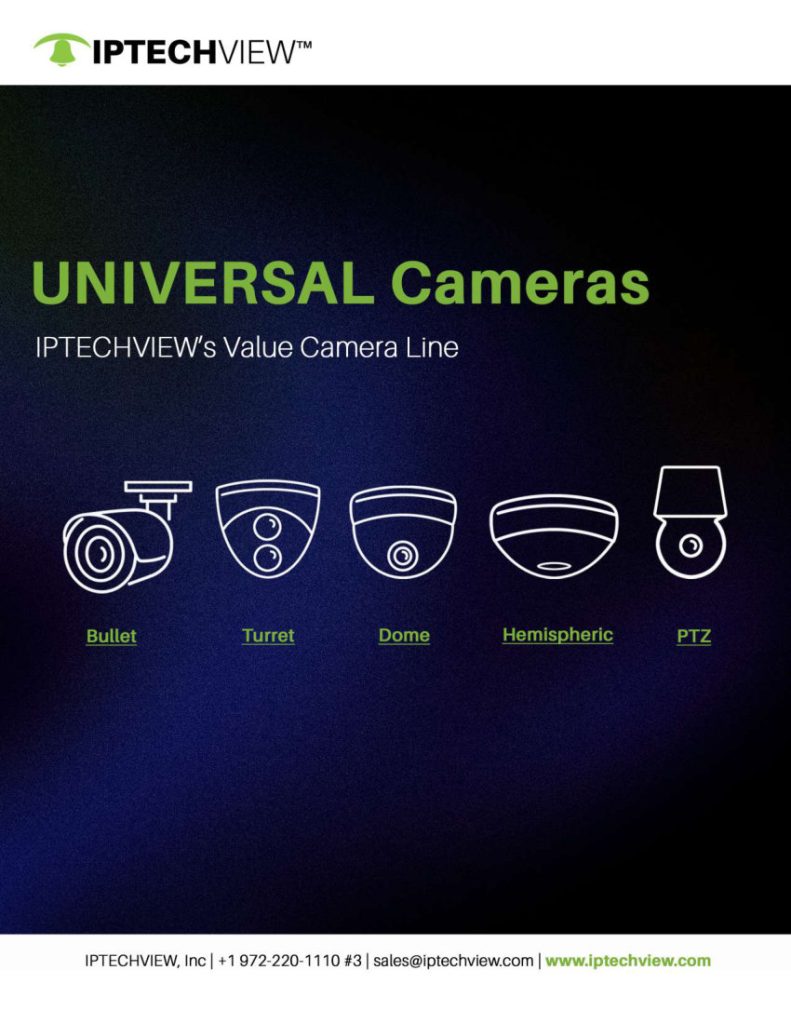 UNIVERSAL Cameras – IPTECHVIEW’s Value Camera Line (PDF cover)